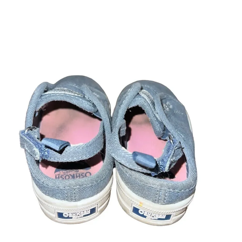 ‎OshKosh B’Gosh grey sneaker style sandals girl’s size 8M